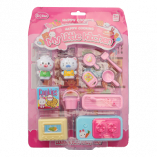 TOY KITCHEN SET W/FRIDGE 13PCS QL076AB