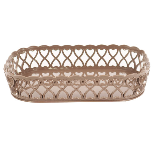 PL BASKET RECT HEART DESIGN 18X28CM PL BASKET RECT HEART DESIGN 18X28CM