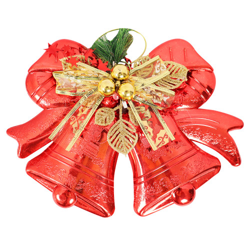 XM DECO BELL RED W/GOLD BEAD XM DECO BELL RED W/GOLD BEAD
