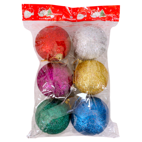 XM DECO BALLS ASST 6PCS LRG XM DECO BALLS ASST 6PCS LRG