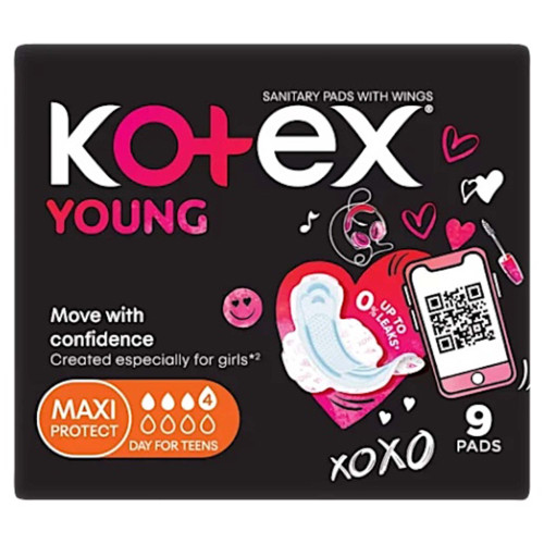 SANITARY PAD KOTEX 9s NORMAL YOUNG W/WI SANITARY PAD KOTEX 9s NORMAL YOUNG W/WI