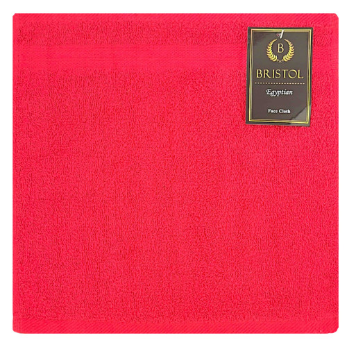 TOWEL EGY FACE CLOTH RED 30X30CM BRISTOL TOWEL EGY FACE CLOTH RED 30X30CM BRISTOL