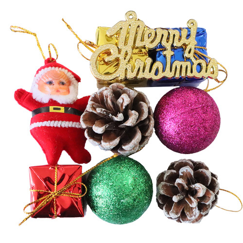 XM DECO 9PC W/ACORN,M/XMAS,BALLS,SANTA XM DECO 9PC W/ACORN,M/XMAS,BALLS,SANTA