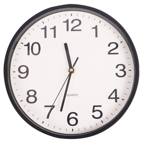 CLK ROUND/WHT 25CM CLK ROUND/WHT 25CM