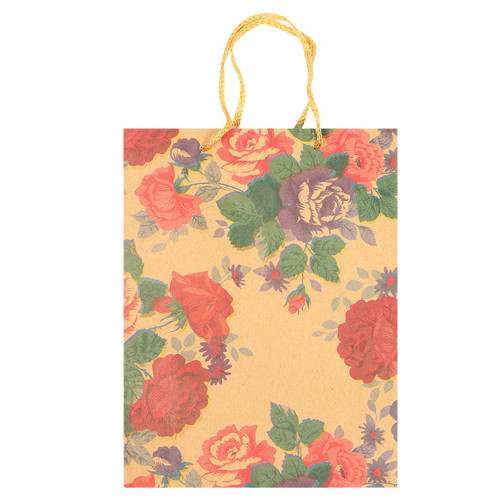 GIFT BAG 15X20CM BROWN ASSTD DESIGNS GIFT BAG 15X20CM BROWN ASSTD DESIGNS