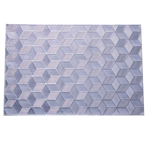 PLACEMAT 45X30CM RECT WEAVE W/CUBE PLACEMAT 45X30CM RECT WEAVE W/CUBE