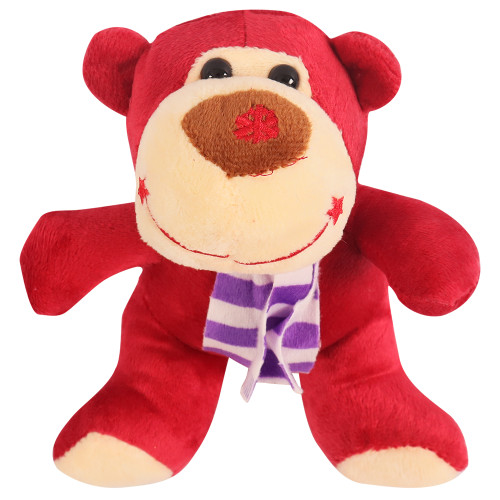 PLUSH MONKEY MULTI COLOUR W/STRIPE SCARF PLUSH MONKEY MULTI COLOUR W/STRIPE SCARF