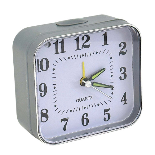 CLK ALARM 8.5X9CM SQ ASST COLOURS MINI CLK ALARM 8.5X9CM SQ ASST COLOURS MINI