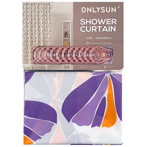 SHOWER CURTAIN 180*180 ASSORTED COLOURS SHOWER CURTAIN 180*180 ASSORTED COLOURS