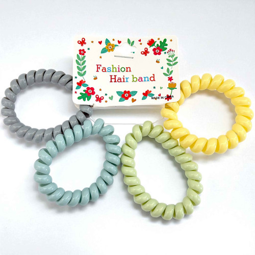 HAIR BANDS 4PC PLASTIC ASST COLOURS HAIR BANDS 4PC PLASTIC ASST COLOURS