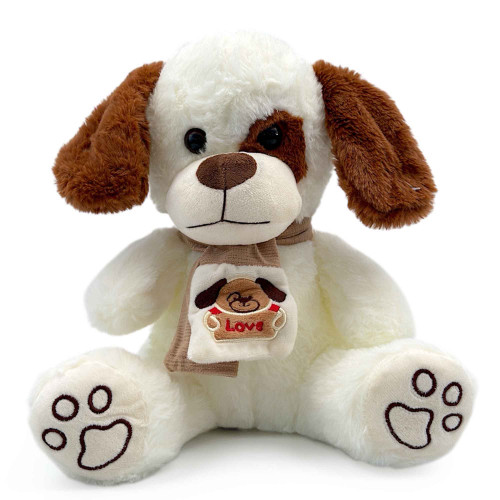 PLT DOG 2TONE W/LOVE SCARF PLT DOG 2TONE W/LOVE SCARF