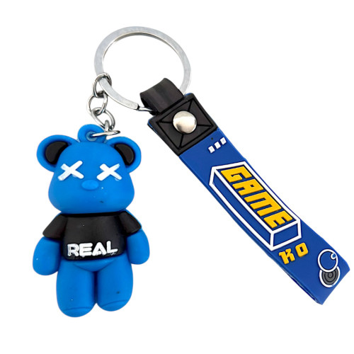 KEYRING 1s TEDDY W/REAL PRINT TOP KEYRING 1s TEDDY W/REAL PRINT TOP