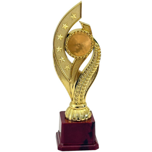 TROPHY PL CUP 26CM GOLD W/STAR DESIGN TROPHY PL CUP 26CM GOLD W/STAR DESIGN