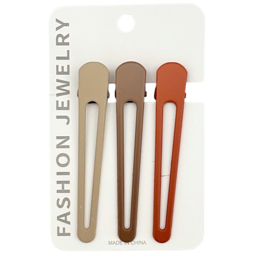 HAIR CLIP 3PC ASSORTED COLOURS HAIR CLIP 3PC ASSORTED COLOURS