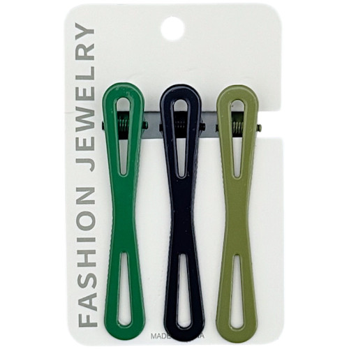 HAIR CLIP 3PC ASSORTED COLOURS HAIR CLIP 3PC ASSORTED COLOURS