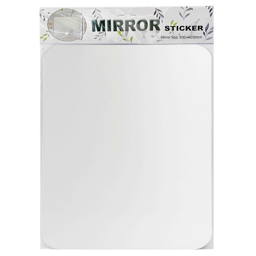 STICKER MIRROR RECT 300X400MM MED STICKER MIRROR RECT 300X400MM MED