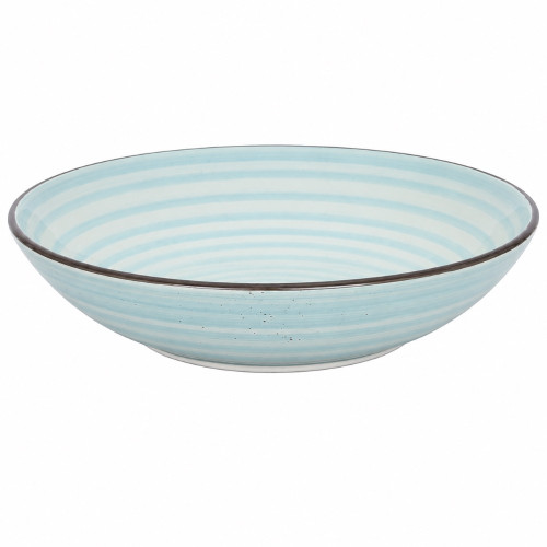 CER BOWL 20CM 2TONE W/LINES CER BOWL 20CM 2TONE W/LINES