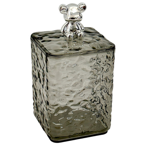 PL STORAGE JAR 10.5X8.5CM SQR W/LID PL STORAGE JAR 10.5X8.5CM SQR W/LID