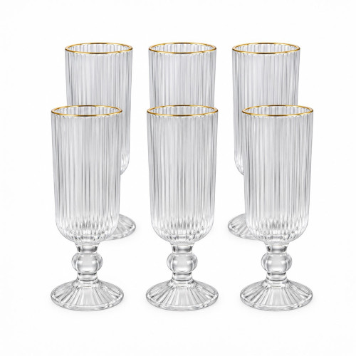 GLW WINE GLASS 6s CLEAR W/LINES 6X150ML GLW WINE GLASS 6s CLEAR W/LINES 6X150ML