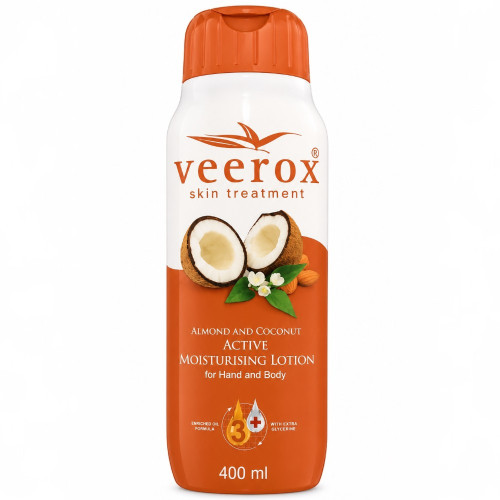 VEEROX LOTION 400ML ALMOND AND COCONUT VEEROX LOTION 400ML ALMOND AND COCONUT