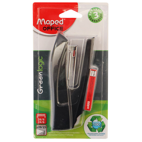 BTS STAPLER MAPED 26/6 GRN LOGIN H/S