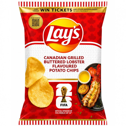 CHIPS LAYS 120g CANADIAN GRILL B/LOBSTER CHIPS LAYS 120g CANADIAN GRILL B/LOBSTER