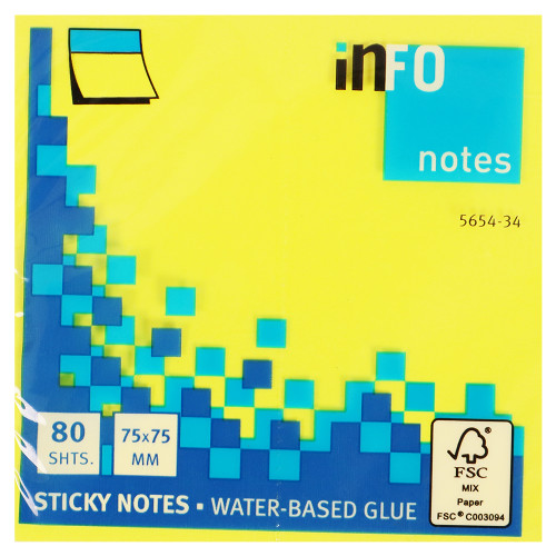 BTS INFO NOTES 75X75 BR.YELLOW BTS INFO NOTES 75X75 BR.YELLOW
