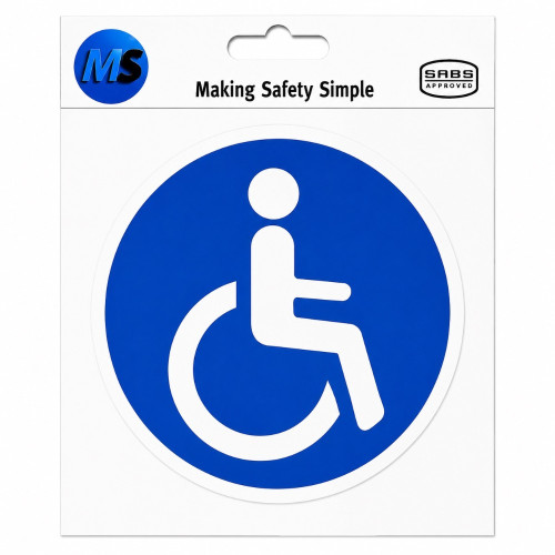 SIGN VINYL STICKER DIAPARAPLEGIC 90MM SIGN VINYL STICKER DIAPARAPLEGIC 90MM