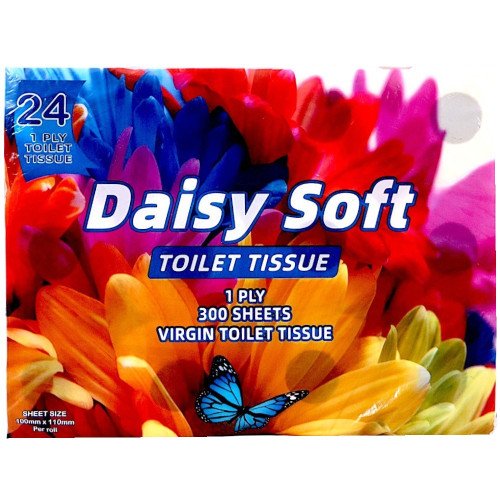 TOILET ROLL 1PLY 24s D/SOFT 300 SHEETS TOILET ROLL 1PLY 24s D/SOFT 300 SHEETS
