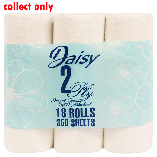 TOILET ROLL 2PLY 18s DAISY 350 SHEETS TOILET ROLL 2PLY 18s DAISY 350 SHEETS