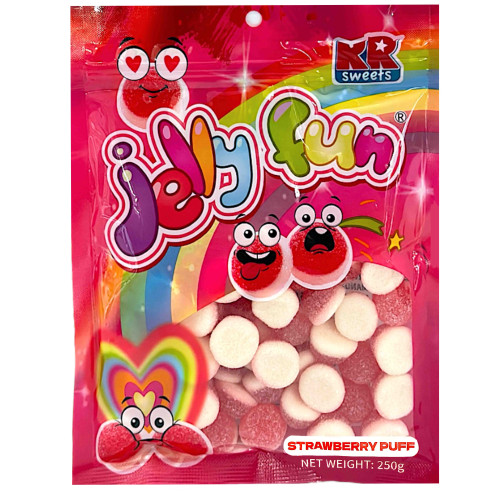SWT JELLY FUN STRAWBERRY PUFF 250g SWT JELLY FUN STRAWBERRY PUFF 250g