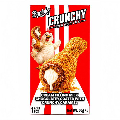 BONJUKS CRUNCHY DRUMSTICK W/CHOC FILLING BONJUKS CRUNCHY DRUMSTICK W/CHOC FILLING