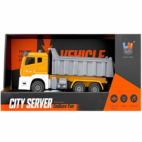 TOY B/O CONSTRUCTION TRUCK 1:32 TOY B/O CONSTRUCTION TRUCK 1:32