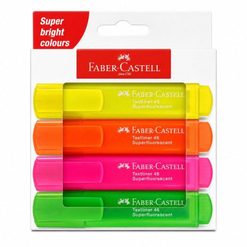 BTS HIGHLIGHTER 4s FABER-CASTELL FLUORE BTS HIGHLIGHTER 4s FABER-CASTELL FLUORE