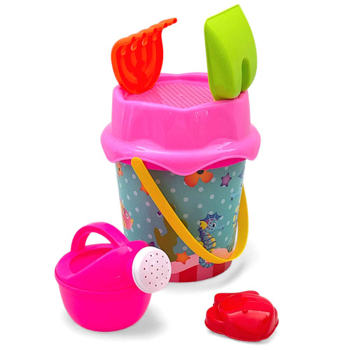 TOY BEACH BUCKET SET 6PC TOY BEACH BUCKET SET 6PC