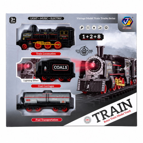 TOY TRAIN SET ELECTRIC RETRO STEAM TOY TRAIN SET ELECTRIC RETRO STEAM