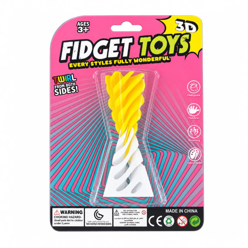 TOY FIDGET 3D PRINTED SPIRAL/TWIRL CONE TOY FIDGET 3D PRINTED SPIRAL/TWIRL CONE