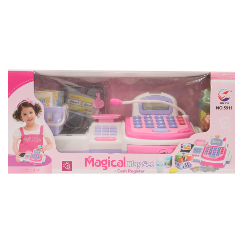 TOY BO CASH REGISTER SET W/SCANNER 5911 TOY BO CASH REGISTER SET W/SCANNER 5911