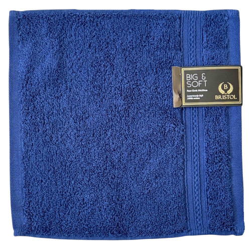 TOWEL B&S FACE CLOTH NAVY 30X30CM BRISTO TOWEL B&S FACE CLOTH NAVY 30X30CM BRISTO