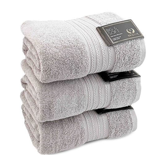 TOWEL B&S BATH SHEET LIGHT GREY 80X160CM TOWEL B&S BATH SHEET LIGHT GREY 80X160CM