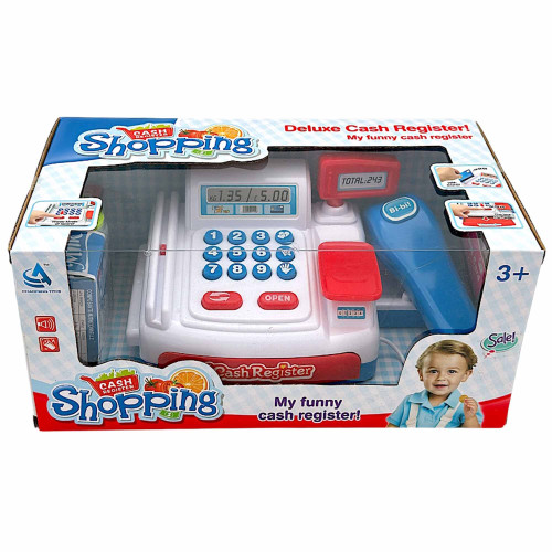 TOY BO CASH REGISTER W/SCANNER+ACC