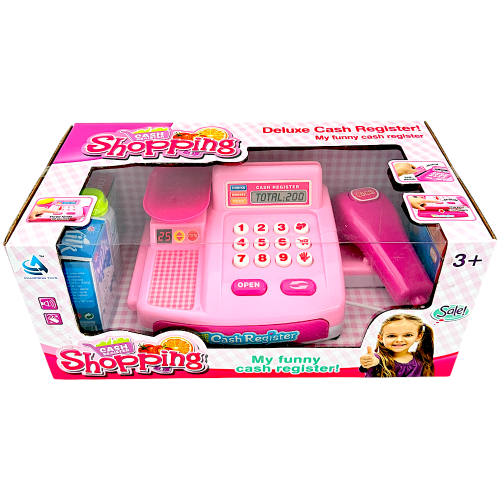 TOY BO CASH REGISTER W/SCALE+ACCESSORIES