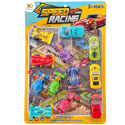 ディオ、プッチ、カーズ セット TOY CAR SPEED RACING 12PCS CARDED