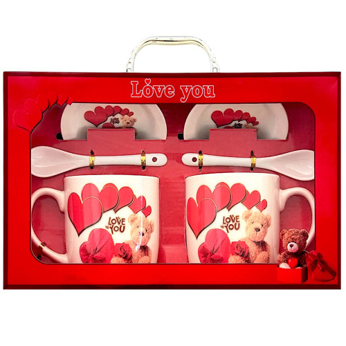 VLT MUG SET 6PC IN CARRY BAG LOVE YOU VLT MUG SET 6PC IN CARRY BAG LOVE YOU