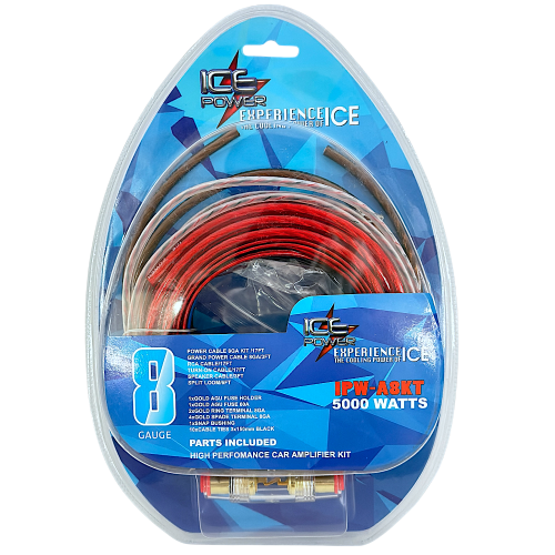 AMP KIT 8 GAUGE ICE POWER IPW-8KT AMP KIT 8 GAUGE ICE POWER IPW-8KT