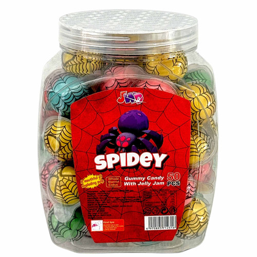 SWT GUMMY 50s SPIDEY CANDY W/JELLY JAM