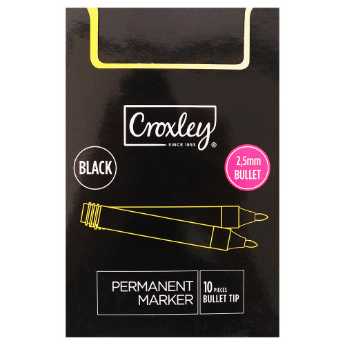 BTS PERM MARKER 10s BLACK CROXLEY BTS PERM MARKER 10s BLACK CROXLEY