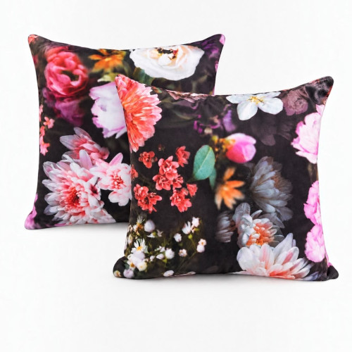 CUSHION SCATTER 2s 50*50 FLORAL VELVET CUSHION SCATTER 2s 50*50 FLORAL VELVET