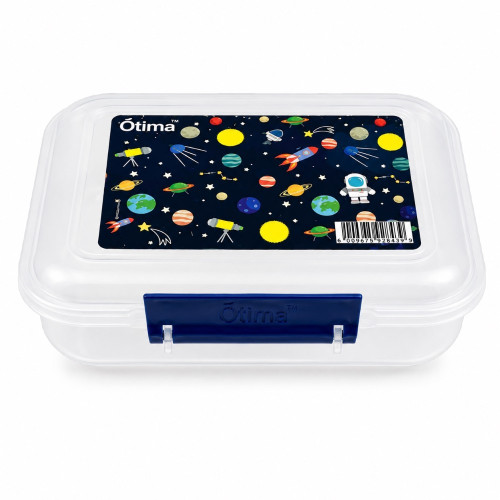 PL LUNCH BOX 850ML RECT CLEAR SPACE PL LUNCH BOX 850ML RECT CLEAR SPACE