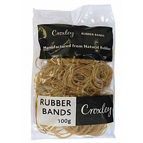 BTS RUBBER BANDS NO64 100G CROXLEY
